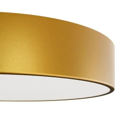 Cleo plafondlamp, Ø 50 cm, IP54, goudkleurig, metaal, E27