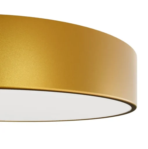 Cleo plafondlamp, Ø 50 cm, IP54, goudkleurig, metaal, E27