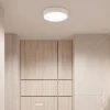 Cleo plafondlamp, Ø 20 cm, IP54, wit, metaal, E27