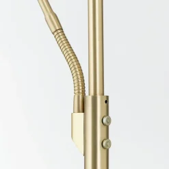 Cobra LED uplighter met messing leeslamp