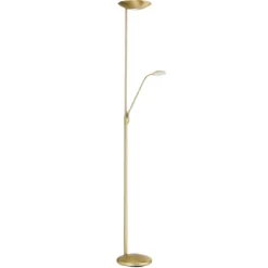 Cobra LED uplighter met messing leeslamp