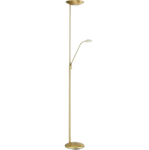 Cobra LED uplighter met messing leeslamp