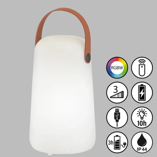 Collgar LED tafellamp, wit, hoogte 21 cm