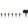 Combinatie LED lichtketting op zonne-energie, 6-lamps, IP44, kunststof