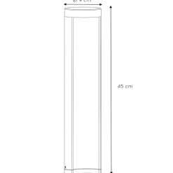 Combo LED cilindervormige sokkellamp, 45 cm