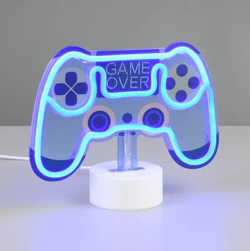 Control LED tafellamp, blauw, breedte 22,8 cm, kunststof