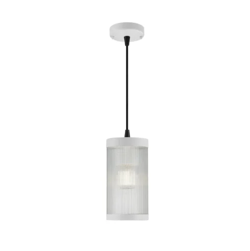 Coupar buiten hanglamp, Ø 13 cm, wit