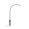 Cuca LED grondspies lamp, zwart, roestvrij staal/glas, hoogte 65 cm