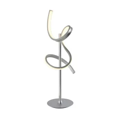 Curls LED tafellamp, zilver, metaal, 53 cm hoog, dimbaar