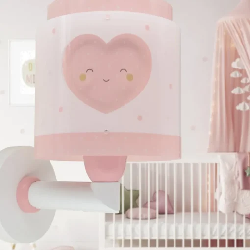 Dalber Baby Dreams wandlamp met stekker, pink