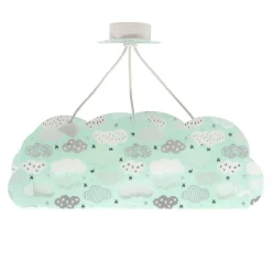 Dalber Cloud Green hanglamp in wolkvorm, groen