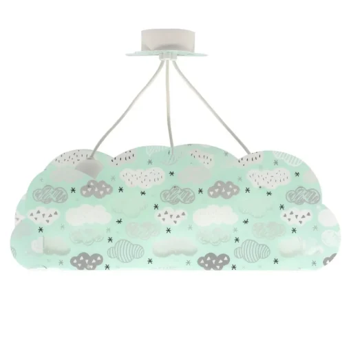 Dalber Cloud Green hanglamp in wolkvorm, groen