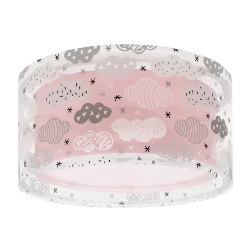 Dalber Cloud Roze plafondlamp, Ø 33 cm, roze