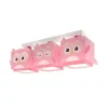Dalber hanglamp Steenuil, roze, 3-lamps