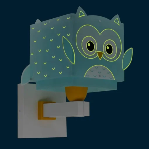 Dalber Little Owl kinder-wandlamp met uilenmotief