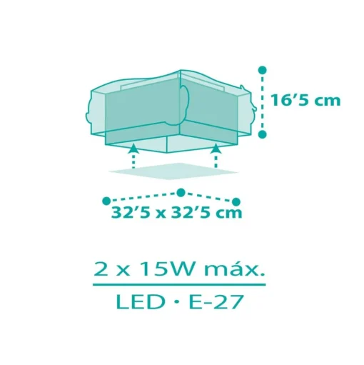 Dalber Mermaids plafondlamp zeemeerminnen 1-lamps