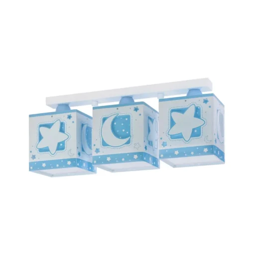 Dalber Moonlight kinderen-plafondlamp 3-lamps