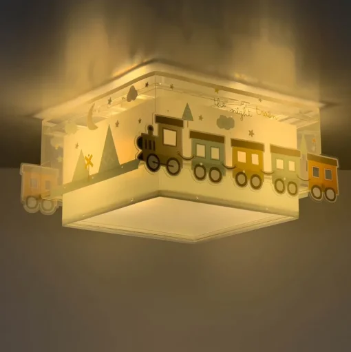 Dalber Nachttrein plafondlamp, locomotief motief