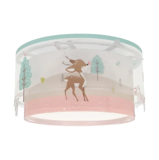 Dalber plafondlamp Loving Deer, met hertenmotief