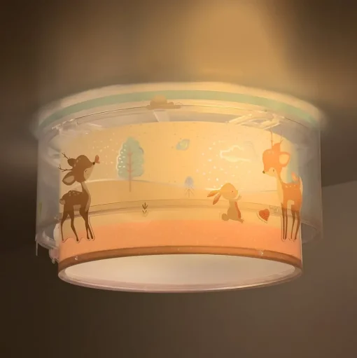 Dalber plafondlamp Loving Deer, met hertenmotief
