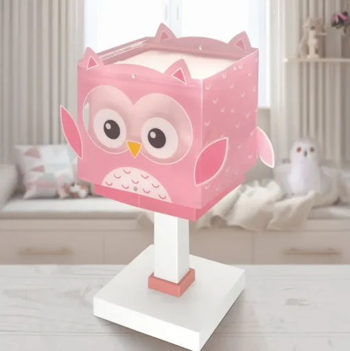 Dalber tafellamp Little Owl, roze