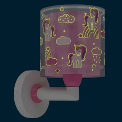 Dalber Unicorns kinder-wandlamp met eenhoornmotief