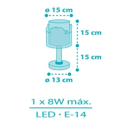 Dalber Whale Dreams hanglamp, blauw