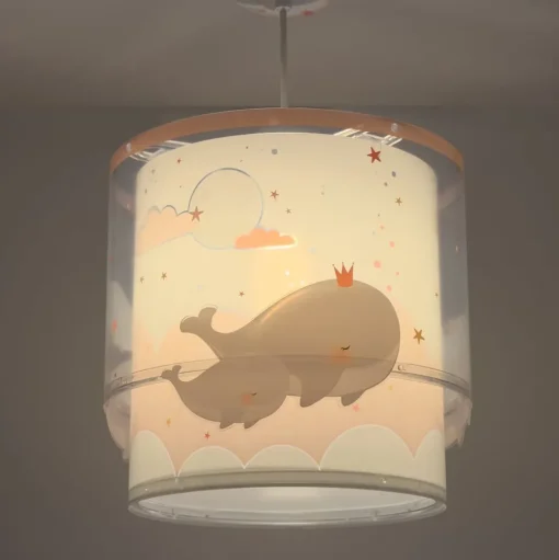 Dalber Whale Dreams hanglamp, pink