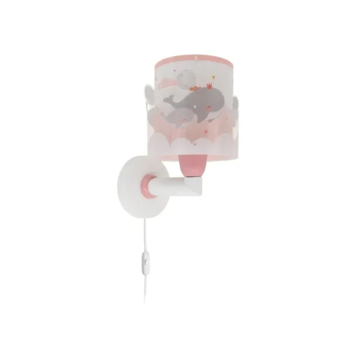 Dalber Whale Dreams wandlamp, pink