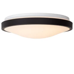 Dasher LED plafondlamp, zwart, Ø 34,8 cm, 2700 K, IP44