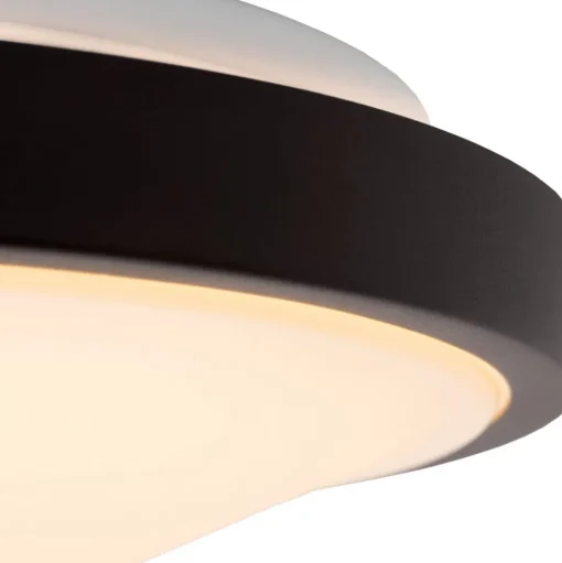 Dasher LED plafondlamp, zwart, Ø 34,8 cm, 2700 K, IP44