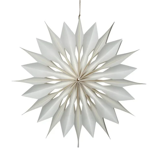 Decoratie ster Flinga papier met magneet, batterij