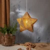 Decoratie ster Rappe van papieren koorden, hangend