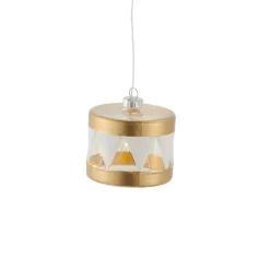 Decoratieve hanger Elly met LED, Ø 7 cm, goud