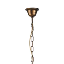 Delia kroonluchter, bronskleurig, 5-lamps, Ø 68 cm