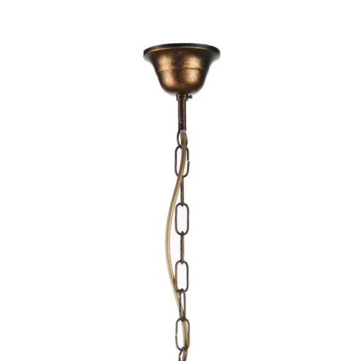 Delia kroonluchter, bronskleurig, 5-lamps, Ø 68 cm