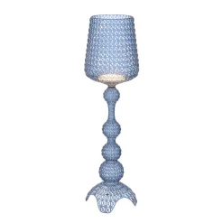 Design vloerlamp Kabuki met LED's, lichtblauw