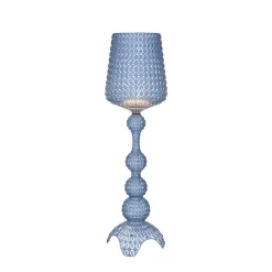 Design vloerlamp Kabuki met LED's, lichtblauw