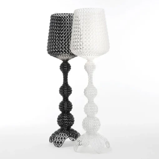 Design vloerlamp met LED's, transparant