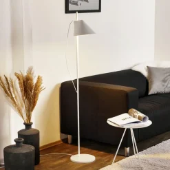 Dimbare designer LED tafellamp Yuh in wit