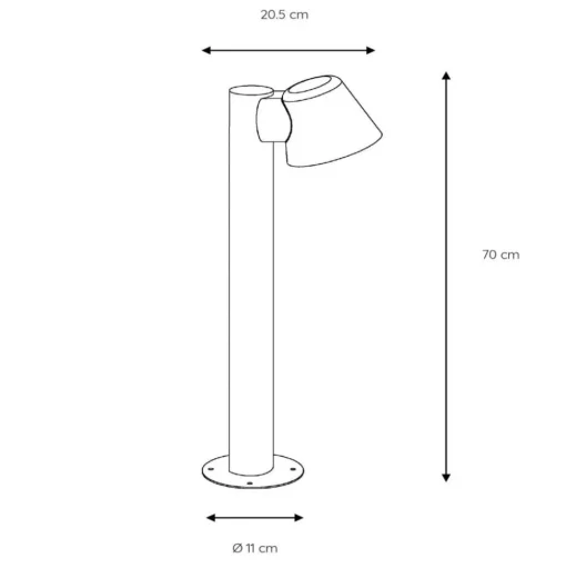 Dingo witte LED tuinpadverlichting met GU10