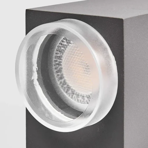 Donkergrijze buitenwandlamp Jovan, 2-lamps