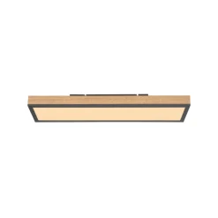 Doro plafondlamp, lengte 60 cm, eiken, hout