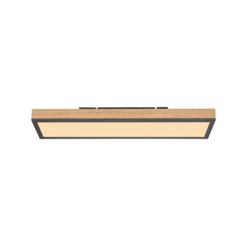 Doro plafondlamp, lengte 60 cm, eiken, hout