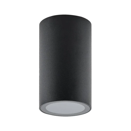 Downlight CAN, zwart, IP44, Ø 6 cm, metaal, GU10