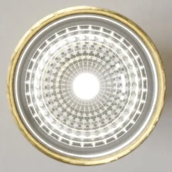 Downlight Eye S in cilindervorm, messing