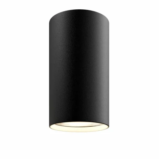 Downlight Eye S in cilindervorm, zwart