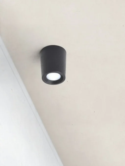 Downlight Livia Ø 6 cm zwart/berijpte kunsthars G9 4.000K