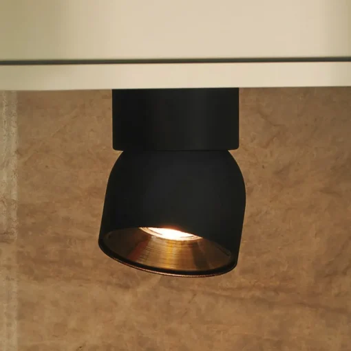 Downlight Pitcher, GU10, 1-lamp, metaal, zwart