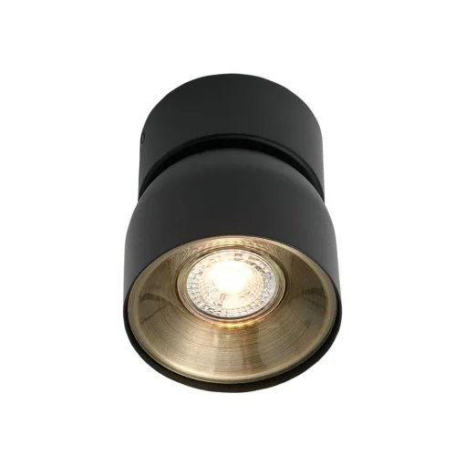 Downlight Pitcher, GU10, 1-lamp, metaal, zwart